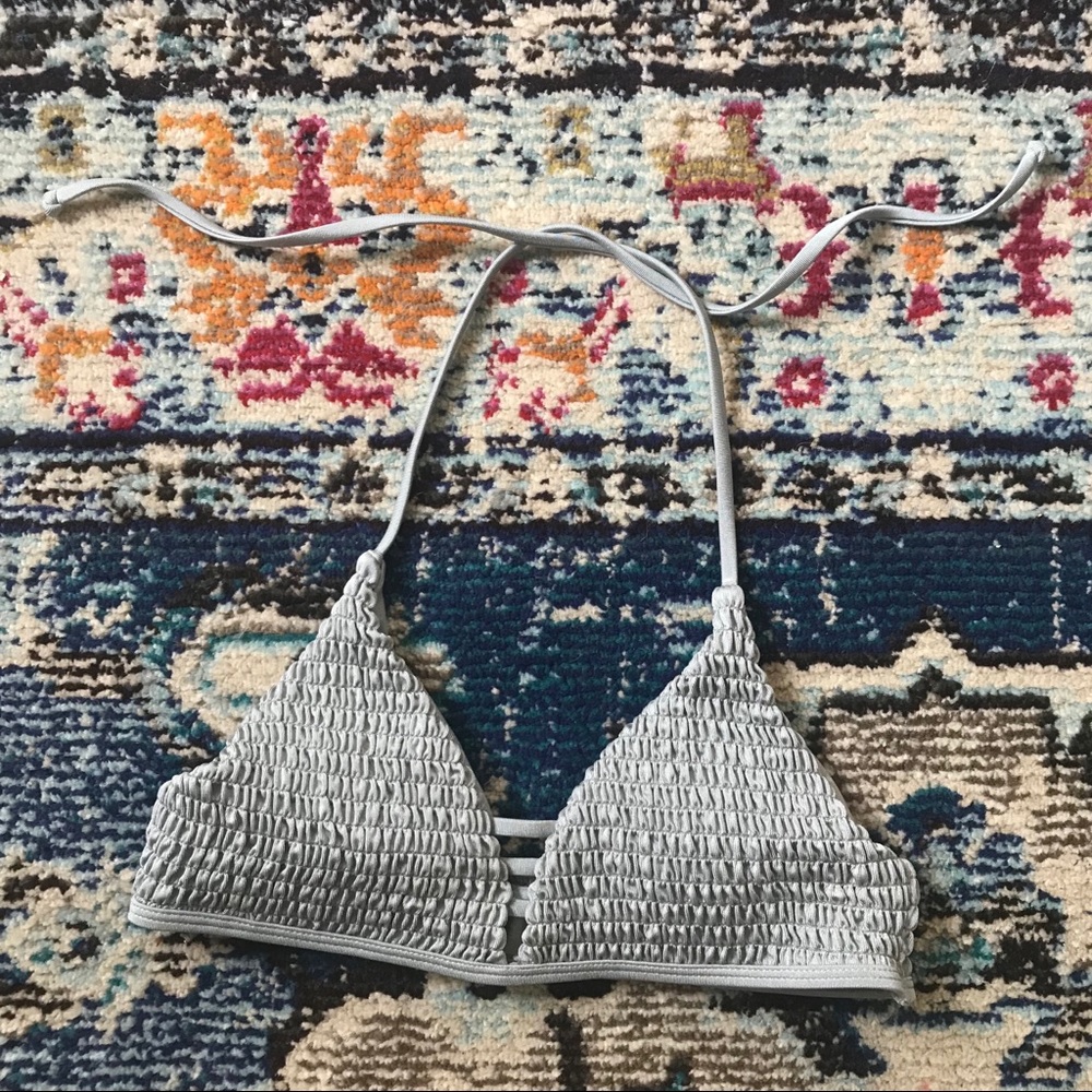 FREE with bundle Zaful grey bikini top